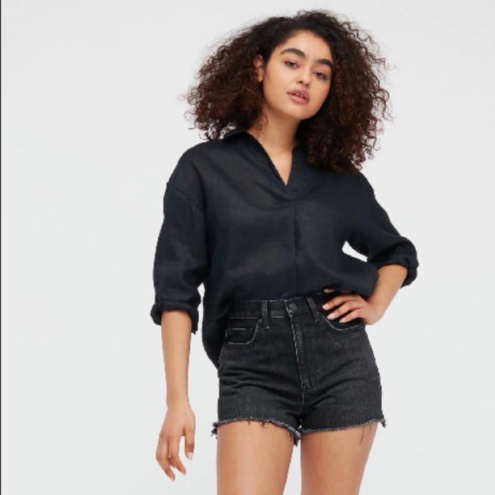 Uniqlo High Rise Denim Shorts